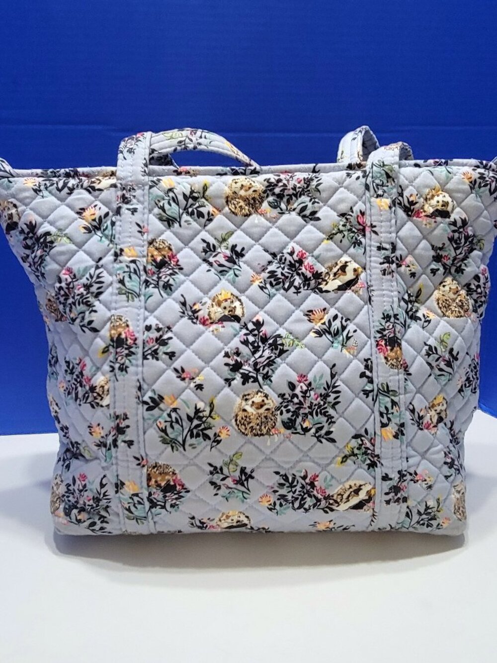 Vera Bradley Quilted Tote Bag in Go Hedgehog Wild Print